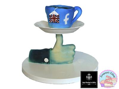 A facebook like for a British cuppa SSS collaboratio. - Cake by Zoepop