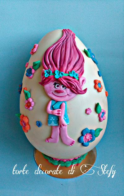 Easter egg Poppy  - Cake by Torte decorate di Stefy by Stefania Sanna