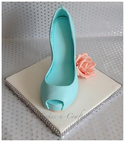 sugar peep toe shoe - Cake by June milne