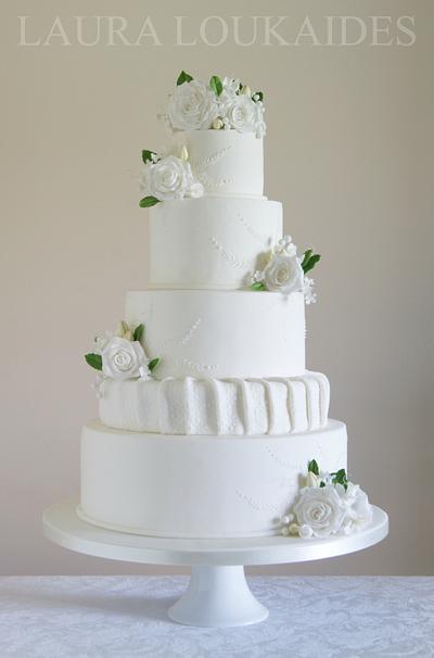 White Wedding Cake - Cake by Laura Loukaides