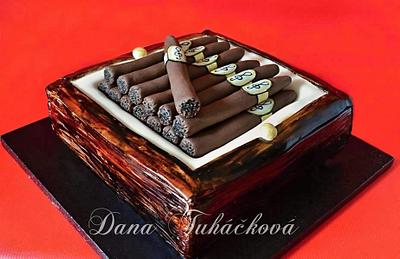 cigar Recreation - Cake by Dana Tuháčková - Marzicake