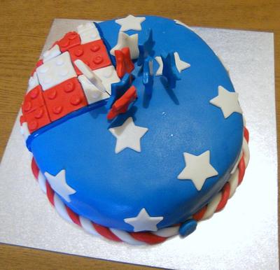 USA cake!  - Cake by Camilla Rosso