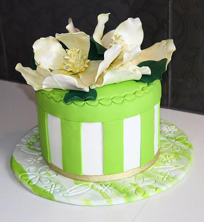 Lime Green Present Box - Cake by Sweetz Cakes