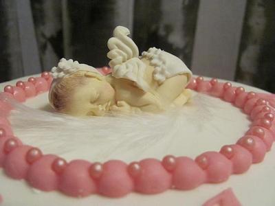 cake for a sweet baby girl!!! - Cake by COMANDATORT