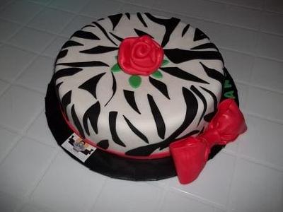 Zebra print - Cake by N&N Cakes (Rodette De La O)