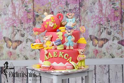 "Tea party with the bears" - Cake by Delyana