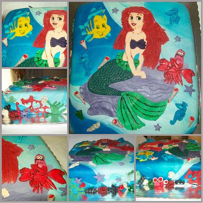 Ariel cake fondant - Cake by maia Jumutia