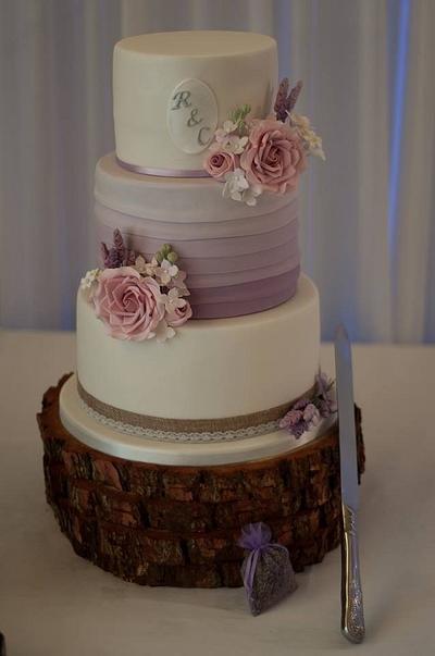 Lavender Wedding Cake  - Cake by SallyJaneCakeDesign