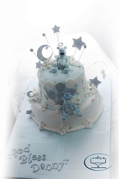 Blue Baptism themed cake - Cake by Komel Crowley