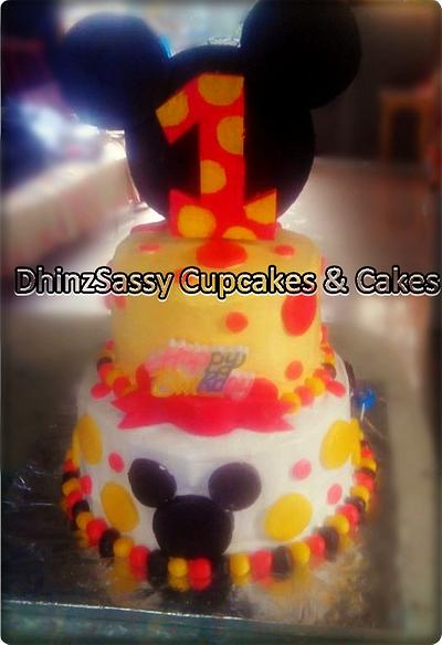 Mickey Mouse Cake - Cake by DhinzSassy Cupcakes & Cakes