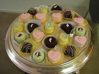 Chocolate Molded Petit Fours - Cake by Cakeicer (Shirley)