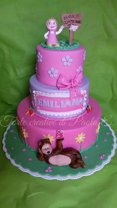 Masha and the bear cake (torta Masha e l' orso) - Cake by Paola Esposito