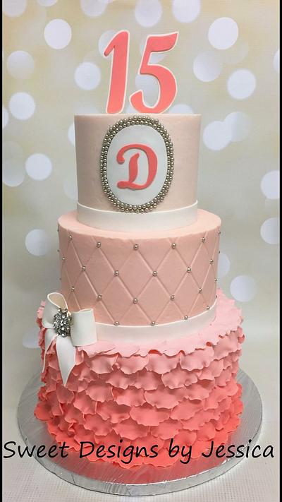 Quinceanera  - Cake by SweetdesignsbyJesica
