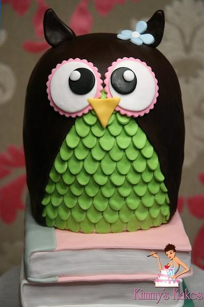 Owl Baby Shower  - Cake by Kimmy's Kakes