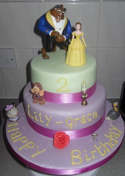 Beauty and the Beast - Cake by GracieCakes