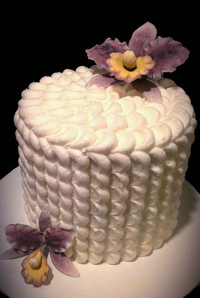 Purple Orchid Cake  - Cake by Kristi