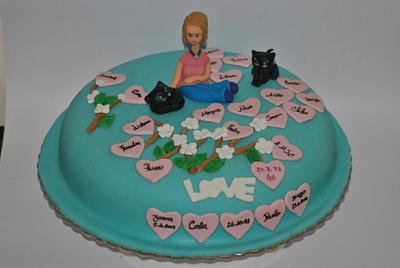 40th Birthday - Carla and her cats - Cake by Cristina Dourado