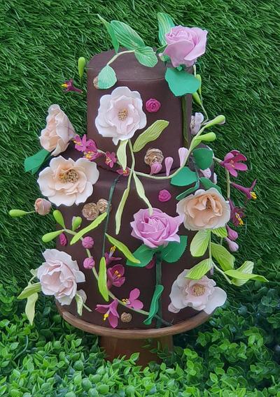 Rose Garden - Cake by azhaar