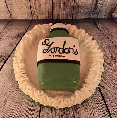 Gin Bottle Cake - Cake by Woody's Bakes