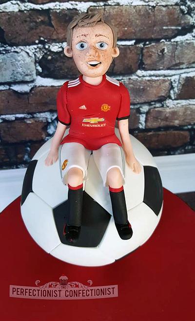 Liam - Manchester United Football Cake  - Cake by Niamh Geraghty, Perfectionist Confectionist