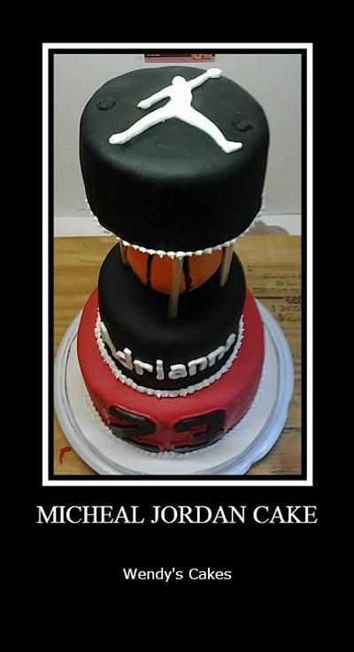 Michael Jordan Cake - Cake by Wendy Lynne Begy