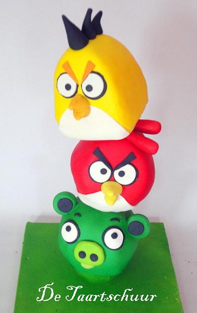 Angry Birds cake - Cake by deborah de jong