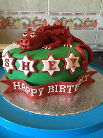 Welsh dragon - Cake by Becky's Cakes Spain