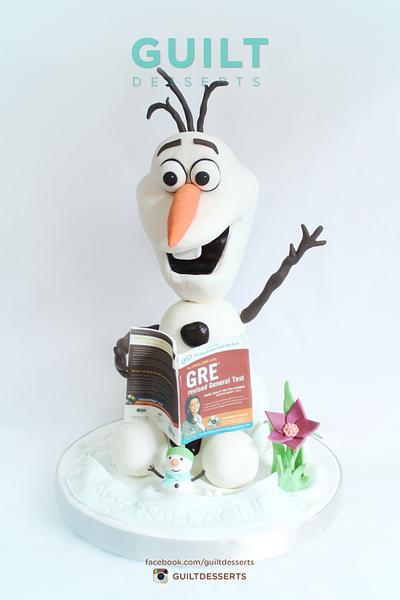 Olaf studying - Cake by Guilt Desserts