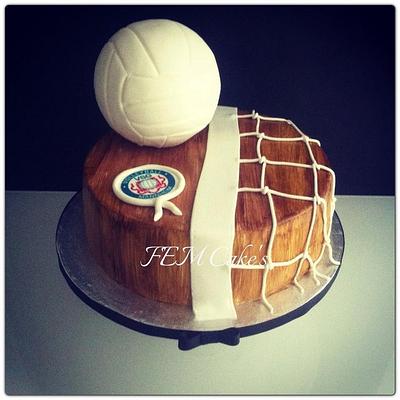 Volleyball cake  - Cake by Fem Cakes
