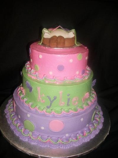 Welcome Baby Girl  - Cake by caymancake