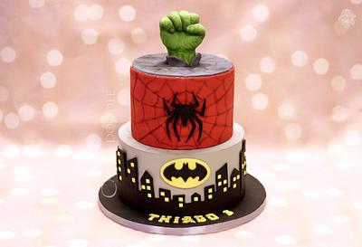Superheroes - Cake by Nimitha Moideen