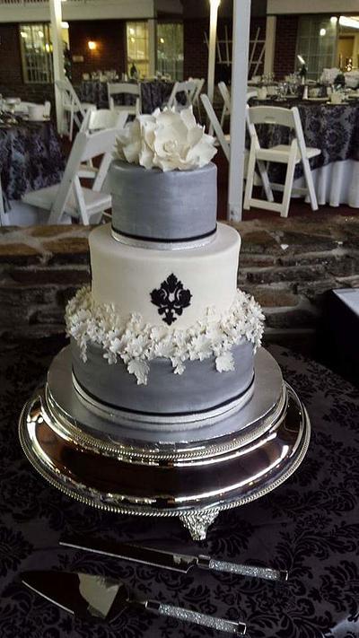 Silver and Black - Cake by Carri Allen