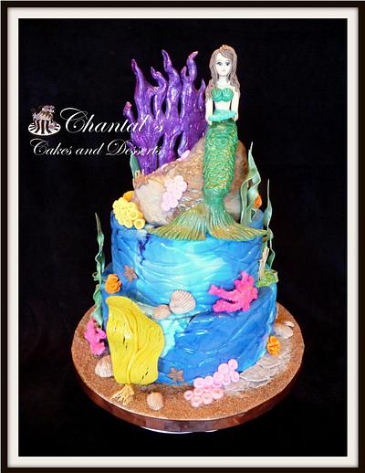 Mermaid Cake - Cake by Chantal Fairbourn