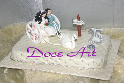 25th wedding aniversary - Cake by Magda Martins - Doce Art