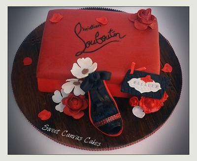 Designer shoe and box - Cake by Suzie Wilcox