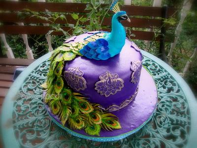 Peacock - Cake by Cakes ROCK!!!  