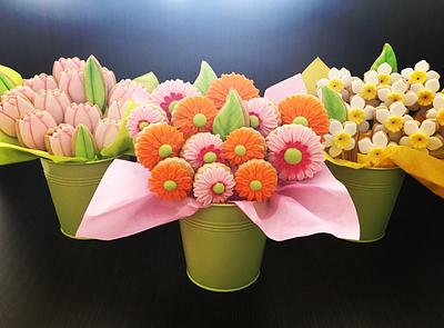 Woman's Day cookie bouquets  - Cake by sansil (Silviya Mihailova)