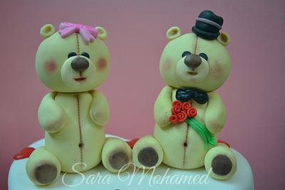 Teddy bear topper - Cake by Sara Mohamed