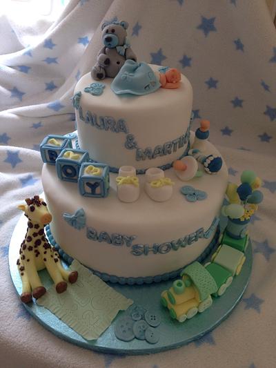 Baby shower - Cake by Littlekscakes