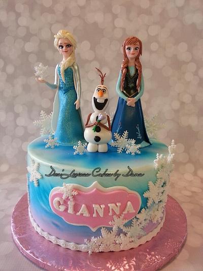 Burrr it's "Frozen" - Cake by Dees'Licious Cakes by Dana