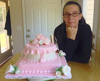 Ballerina Baby Shower Cake - Cake by Deborah Fillmer / Auburn Cake Company