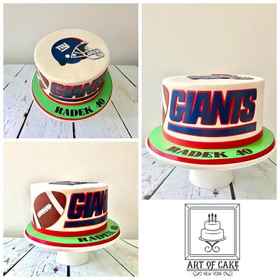 Giants Football Cake - Cake by Akademia Tortu - Magda Kubiś