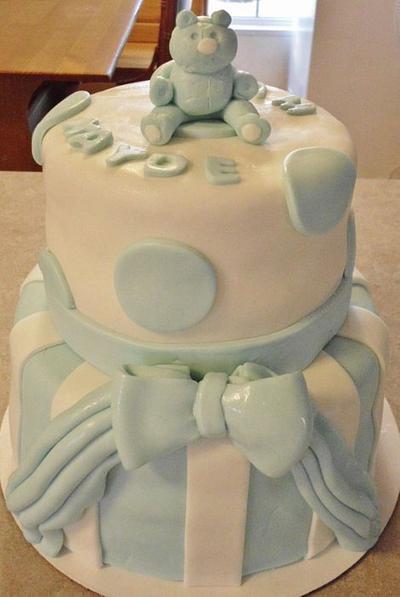 All in Blue Baby Shower Cake - Cake by Carrie Freeman
