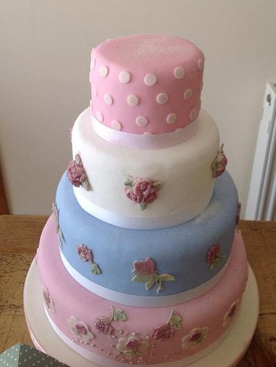 Kath Kidston Inspired Wedding Cake - Cake by Claire G