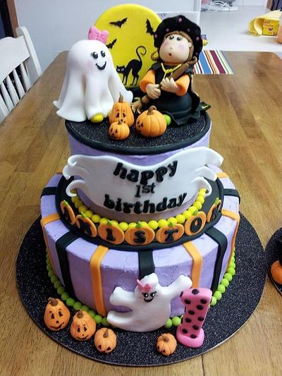 Halloween 1st Birthday w/Smash Cake - Cake by Peggy