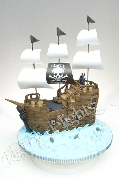 Pirate ship - Cake by Starry Delights