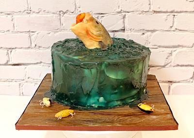 Bass Fishing Cake - Cake by Pearls and Spice