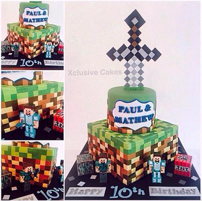 Mine craft  - Cake by Tahira