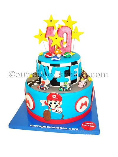 Mario kart cake - Cake by  Outrageous Cakes Tampa Bakery