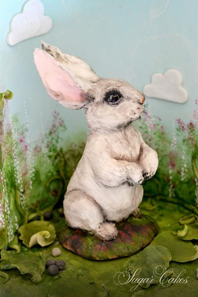 Rabbit (Animal Rights Collaboration) - Cake by Sugar Cakes 